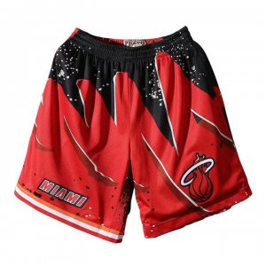 NBA Miami Heat shorts Rouge Noir